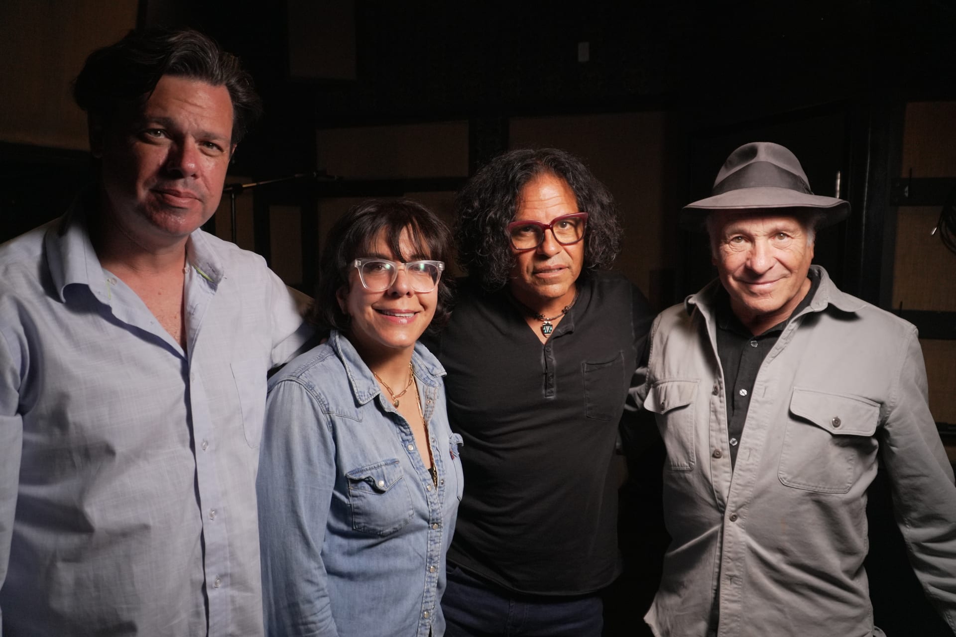 Members of the Long Knife team together in the studio.